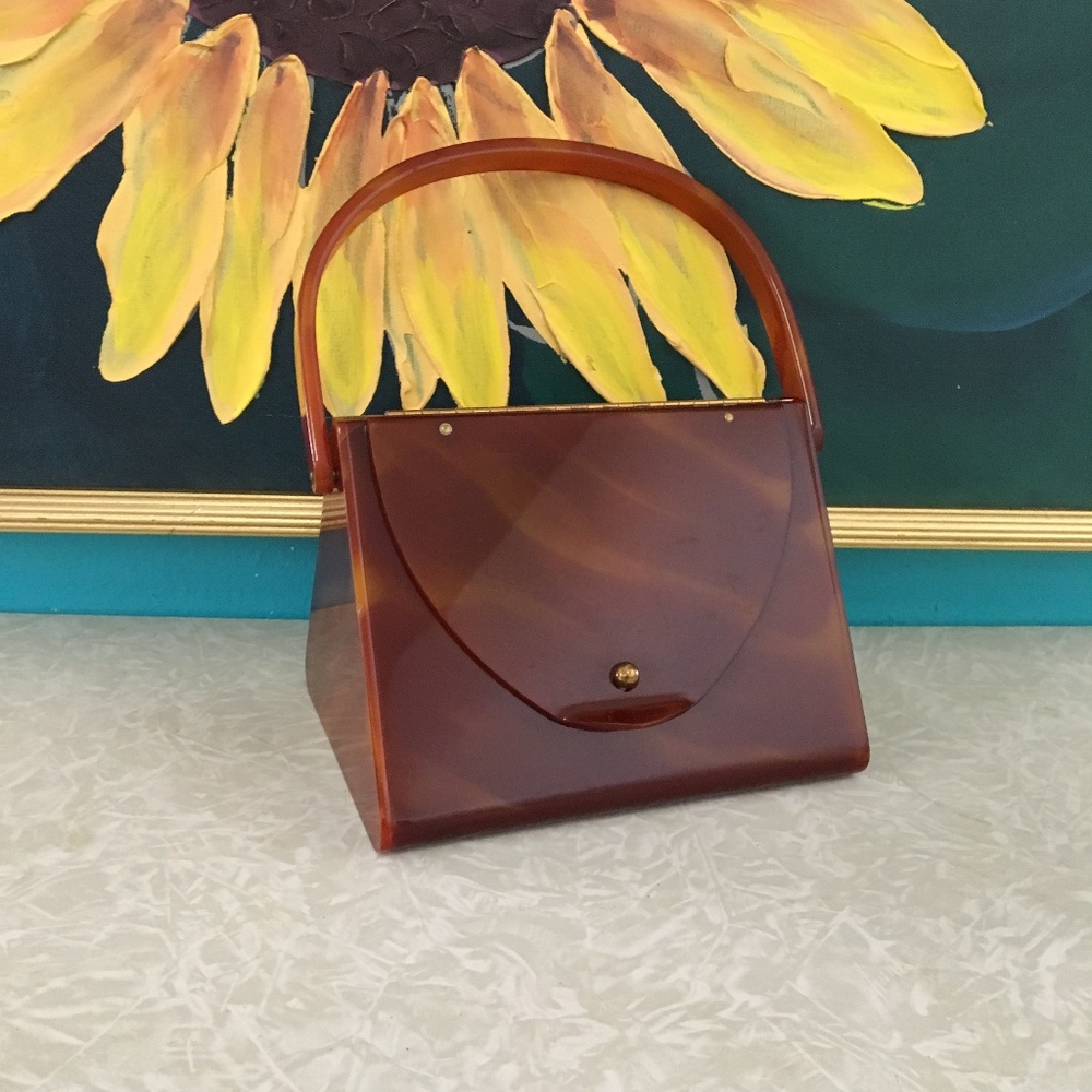 Vintage Wilardy Lucite Handbag Purse
